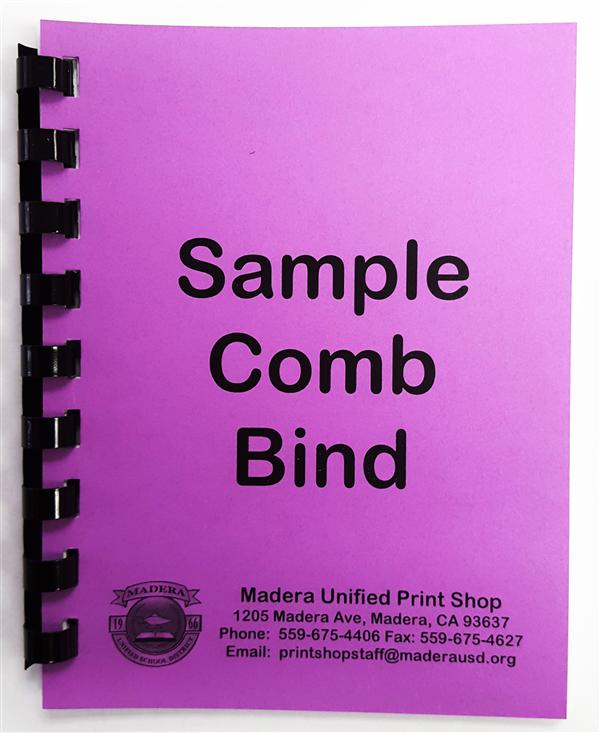 Sample Comb Bind 